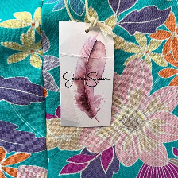 JESSICA SIMPSON, floral halter top dress, NWT - Picture 3 of 4